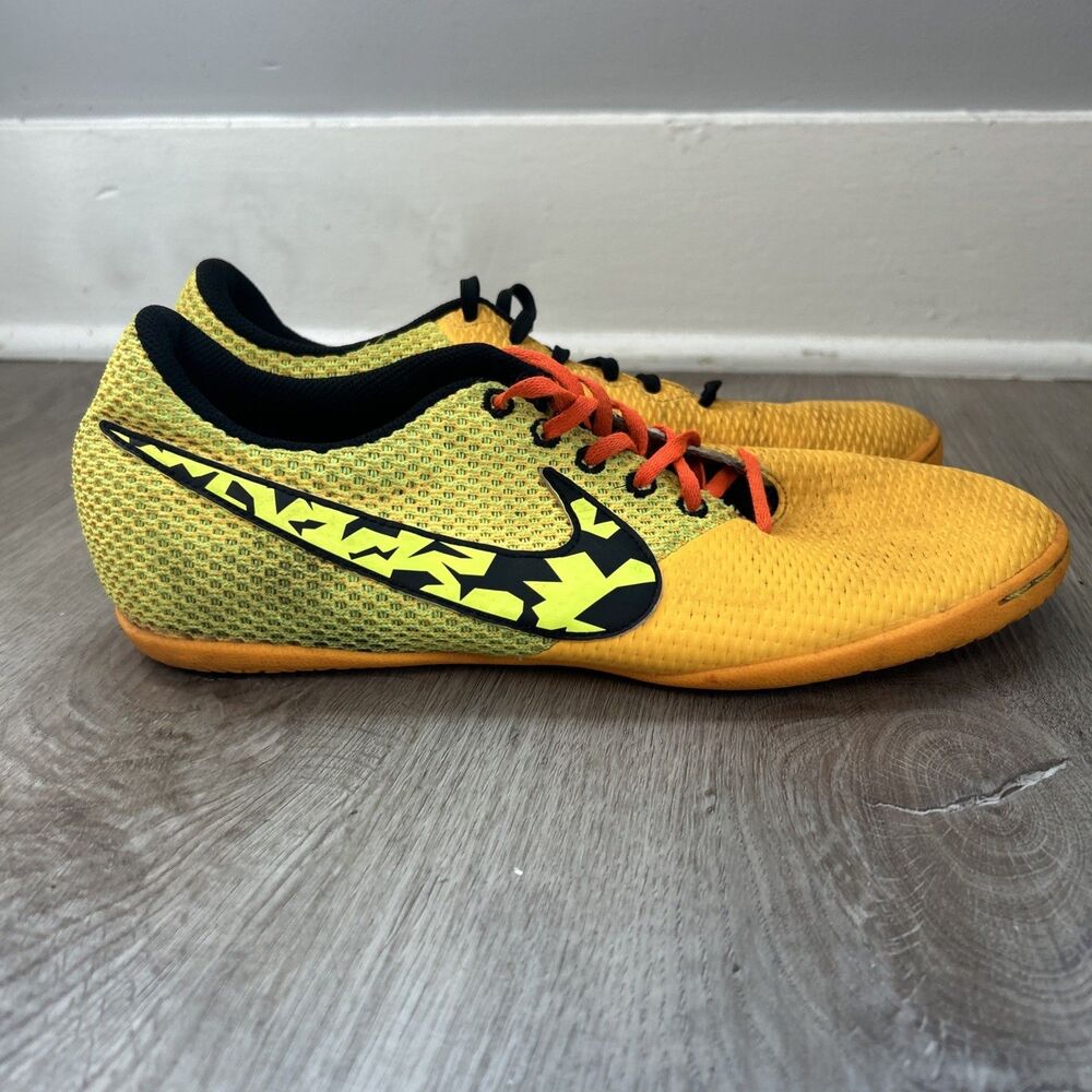 Nike FC Elastic Pro III IC Indoor Soccer Shoes Mens 9 Orange Yellow 685360-800